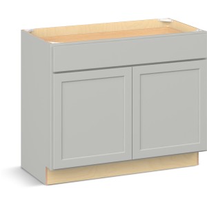 RELIABILT Parkstone II Vanity Base, Light Gray, 42" W, 2 Doors 1 Drawer, Fully Assembled - 641173 | Lowe's Pro Supply